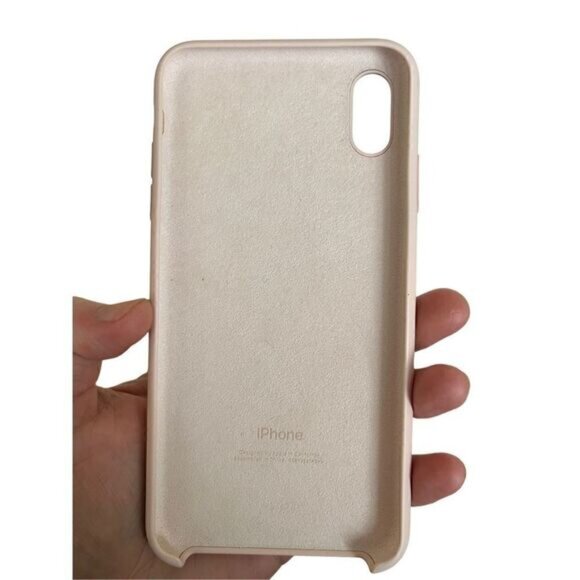 Apple iPhone Max XS Silicone Case Pale Pink - Picture 2 of 3